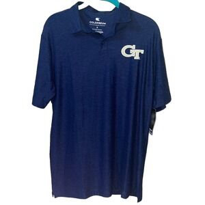 NEW✨Georgia Tech Lightweight Polo Shirt Men's Small Navy Colosseum NWT